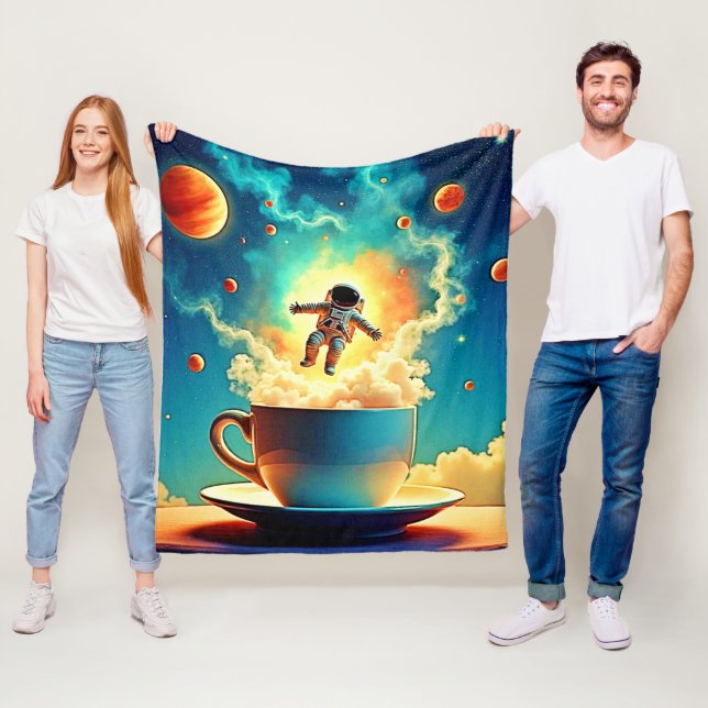 Manta Polar Sueño de café astronauta (In situ)