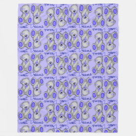 Manta Polar Sueño dulce Teddy-ultramarina