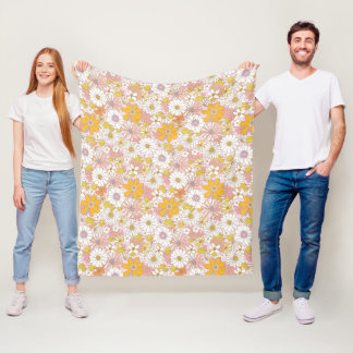 Manta Polar Sueño floral romántico