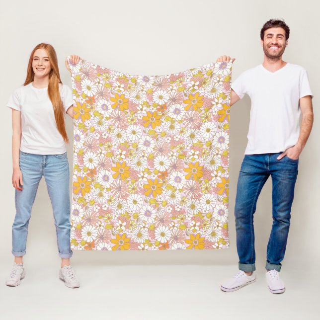 Manta Polar Sueño floral romántico (In situ)