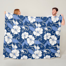 MANTA POLAR SUEÑO POLINESIO (AZUL)