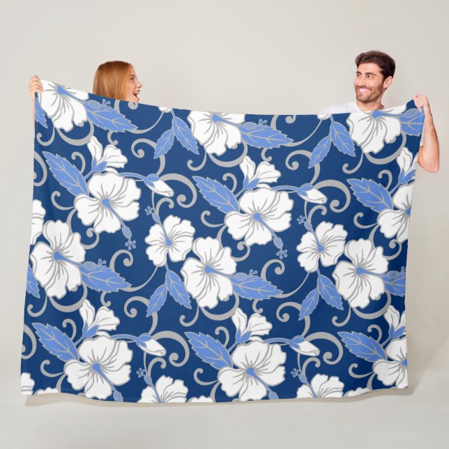 MANTA POLAR SUEÑO POLINESIO (AZUL) (In situ)