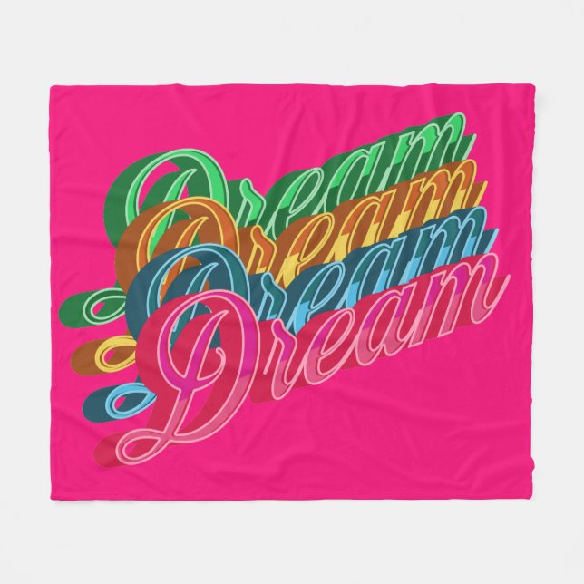 Manta Polar Sueño rosa (Frente (Horizontal))