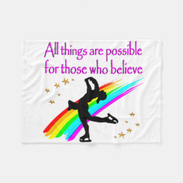 MANTA POLAR SUEÑOS DE PATINAJE DE FIGURA