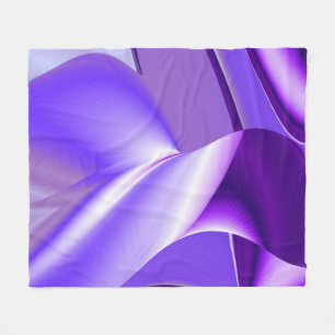 Manta Polar Sueños del arcoiris de flores moradas