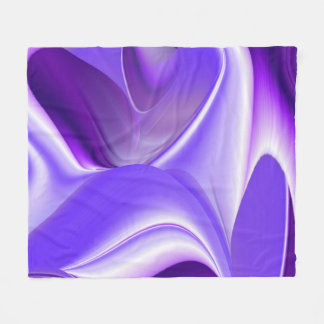 Manta Polar Sueños del arcoiris de flores moradas