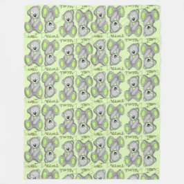 Manta Polar Sueños dulces de acurrucarse Teddy-peridot