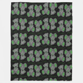 Manta Polar Sueños dulces Sueños de acurrucarse Verde de esmer