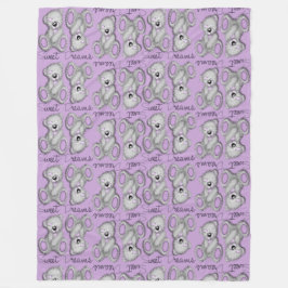 Manta Polar Sueños dulces y suaves lavanda silenciosa de peluc