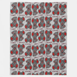 Manta Polar Sueños dulces y suaves rubí brillante