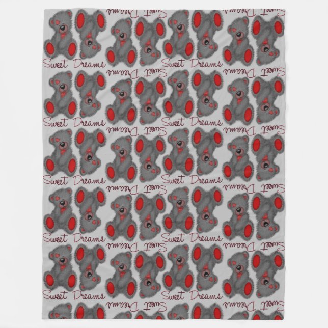 Manta Polar Sueños dulces y suaves rubí brillante (Anverso)