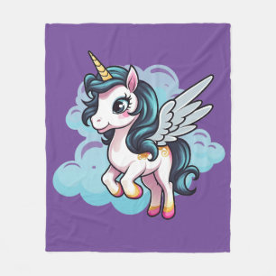 Manta Polar 🌈 "Sueños Encantados" Unicornio Funda 🦄