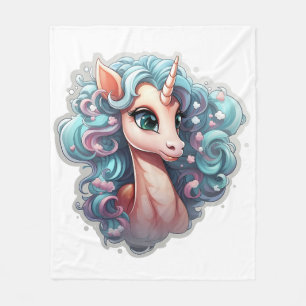 Manta Polar 🌈 "Sueños Encantados" Unicornio Funda 🦄