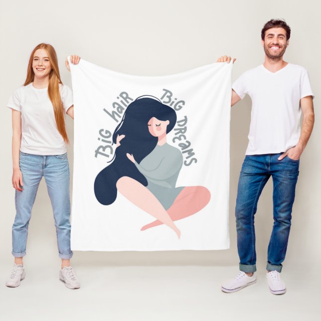 Manta Polar Sueños grandes del pelo grande (In situ)