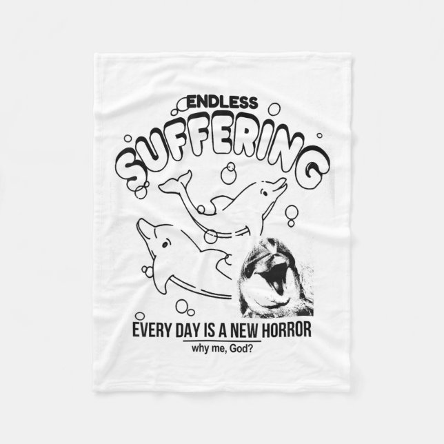 Manta Polar Sufrimiento Interminable (cada día es un nuevo hor (Anverso)