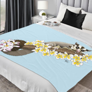 Manta Polar Sugar Glider Cute Floral