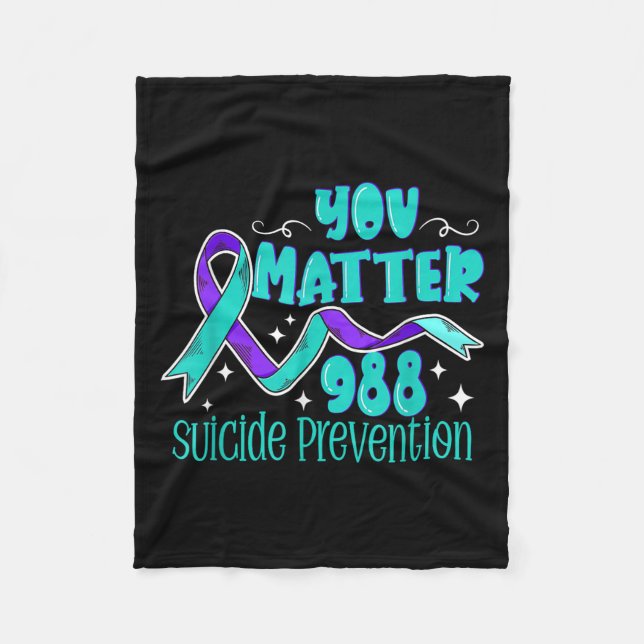 Manta Polar Suicide Awareness - 988 Shirt - Suicide Prevention (Anverso)