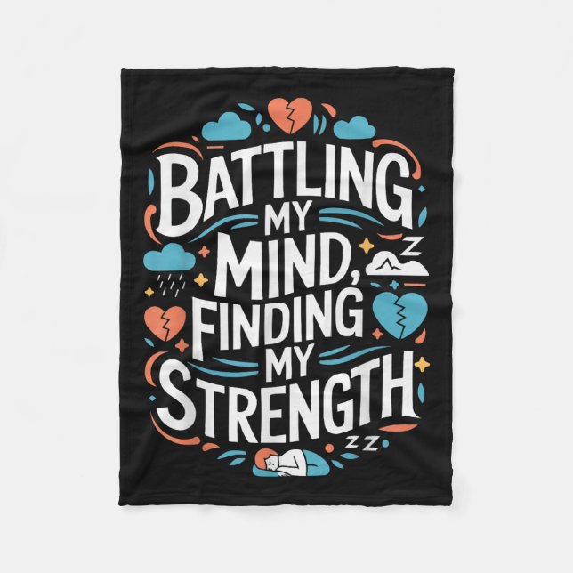 Manta Polar Suicide Awareness Depression Anxiety Mental Health (Anverso)