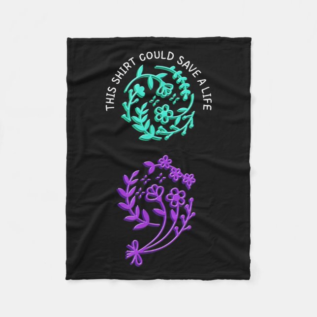 Manta Polar Suicide Awareness Suicide Prevention Suprt Survivo (Anverso)