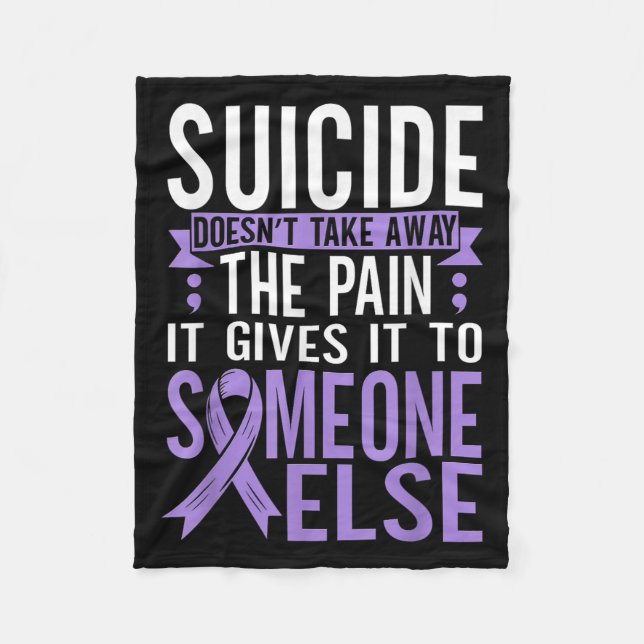Manta Polar Suicide Awareness Suicide Prevention Suprt Survivo (Anverso)
