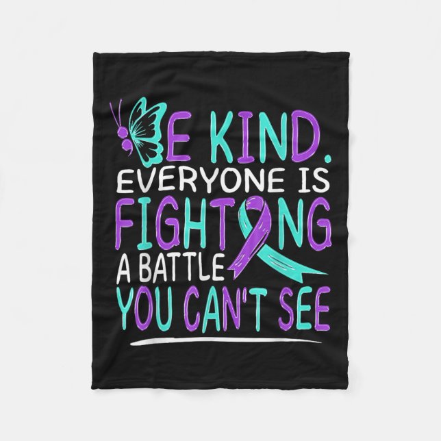 Manta Polar Suicide Awareness Suicide Prevention Suprt Survivo (Anverso)