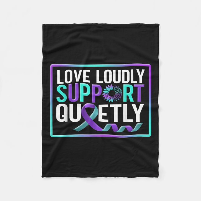 Manta Polar Suicide Awareness Suicide Prevention Suprt Survivo (Anverso)