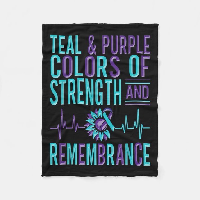 Manta Polar Suicide Awareness Suicide Prevention Suprt Survivo (Anverso)