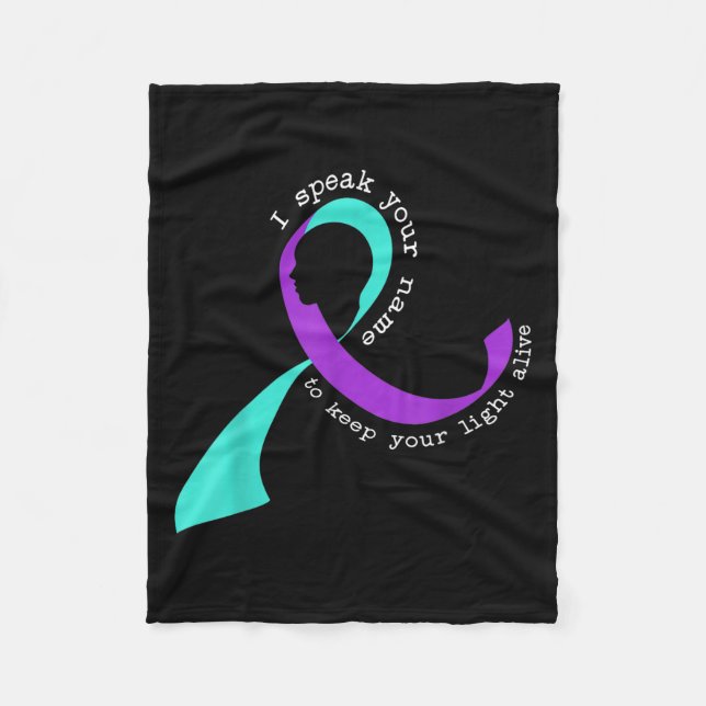 Manta Polar Suicide Awareness Suicide Prevention Suprt Survivo (Anverso)