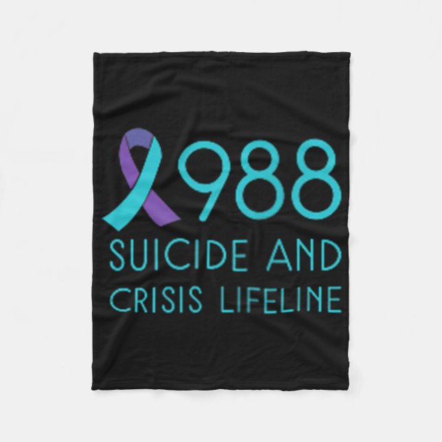 Manta Polar Suicide Prevention 988 - Suicide Awareness - Black (Anverso)