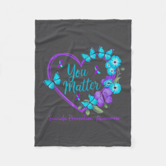 Manta Polar Suicide Prevention Awareness Teal Purple Ribbons Y