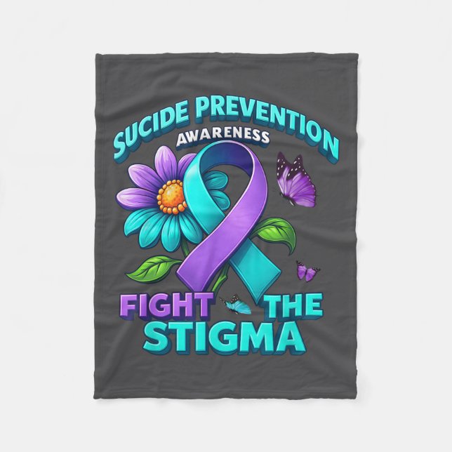 Manta Polar Suicide Prevention Suprt Fight Stigma Suicide Awar (Anverso)