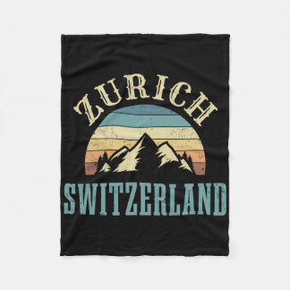 Manta Polar Suiza Alpes Esquiar Montañas Suiza Regalo de Encan