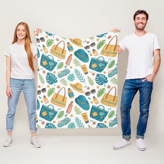 Manta Polar Summer Beach Essentials Pattern (1) (In situ)