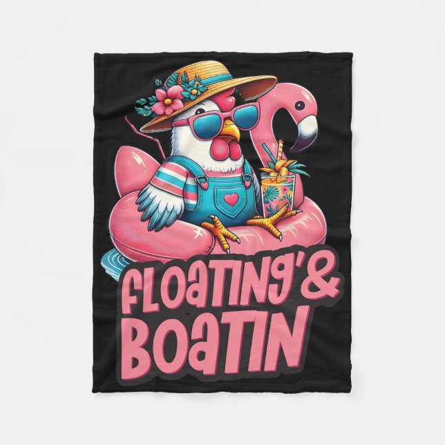 Manta Polar Summer Vacation Chicken Floating Boating Summer Vi (Anverso)