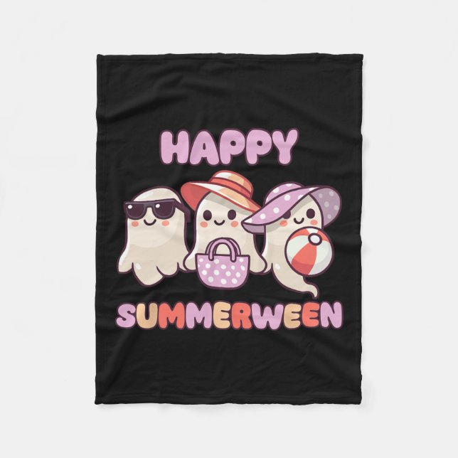 Manta Polar Summerween Summer Halloween Ghost (Anverso)