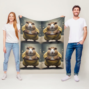 Manta Polar "Sumo Squeakdown: El Poderoso Luchador de Cuy"
