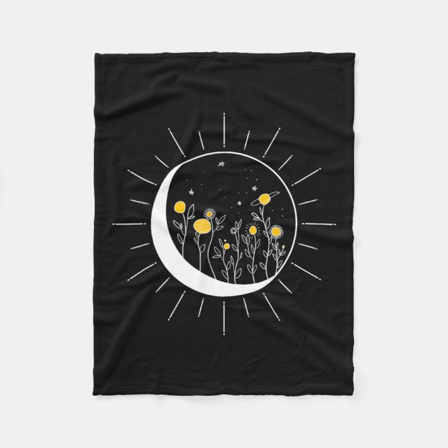 Manta Polar Sun Moon Solar Eclipse Flower Planets Funny Space (Anverso)
