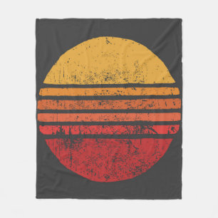 Manta Polar SUN Vintage Grunge Circle Illustrationsvintage, ci