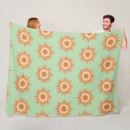 Manta Polar Sunburst Boho Fleece Blanket