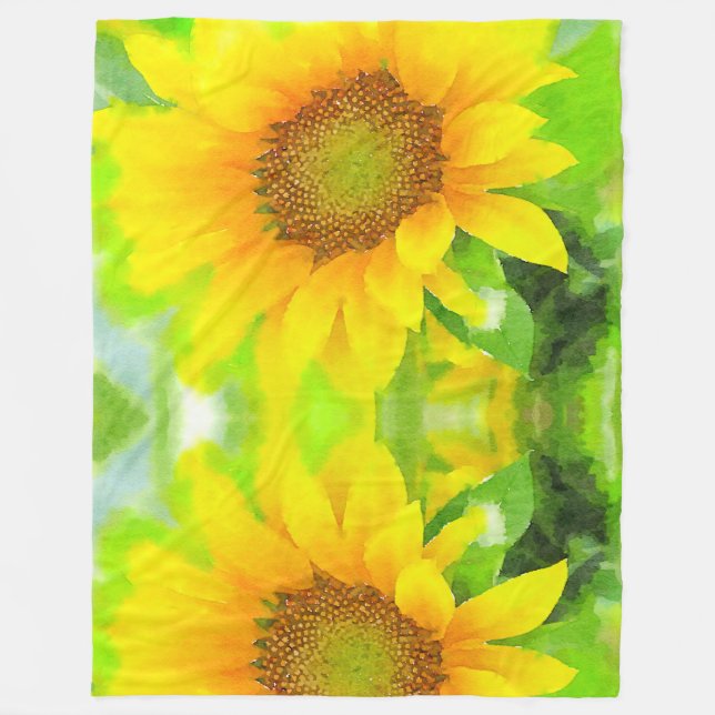 Manta Polar Sunflower Amarillo Brillante (Anverso)