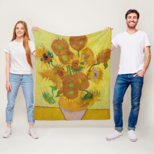Manta Polar Sunflowers, Vincent van Gogh