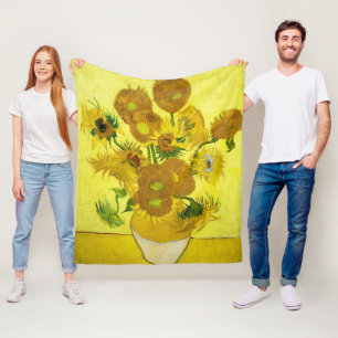 Manta Polar Sunflowers Vincent van Gogh