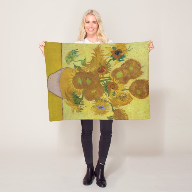 Manta Polar Sunflowers, Vincent van Gogh, 1889 (In situ)