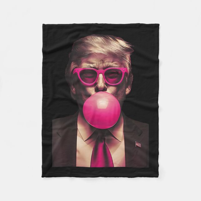 Manta Polar Sungles rosas Trump Bubble Gum Shirt 2024 Voto por (Anverso)