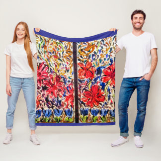 Manta Polar Sunny Day Blue Tulips