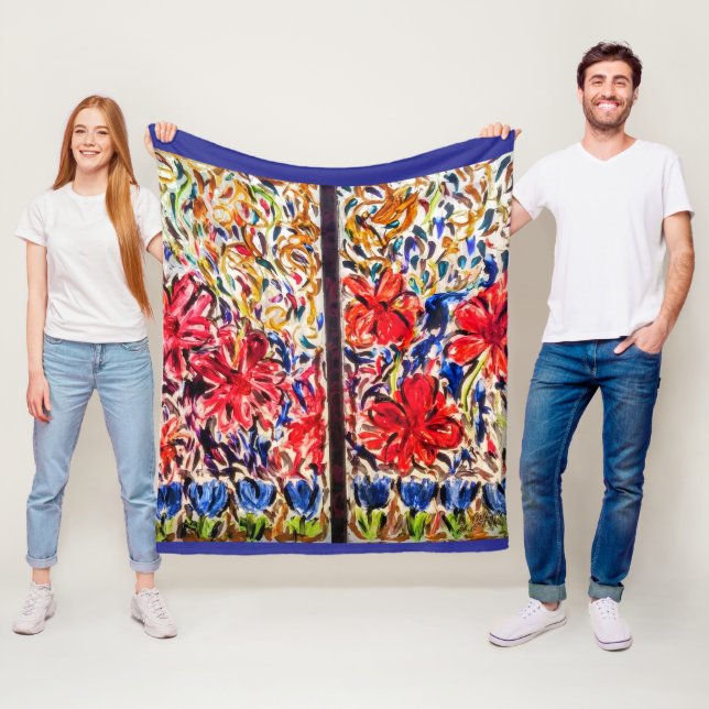 Manta Polar Sunny Day Blue Tulips (In situ)