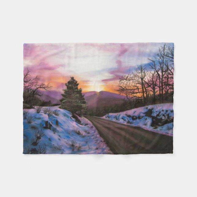 Manta Polar Sunrise Fleece Blanket (Frente (Horizontal))