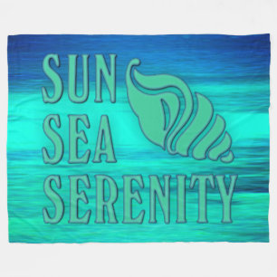Manta Polar Sunsea Serenity Tropical Seashell Beach Scene