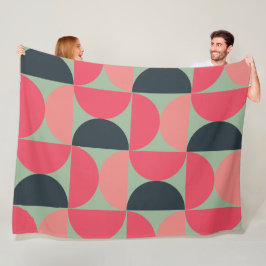 Manta Polar Sunset de verano moderno de mediados del siglo