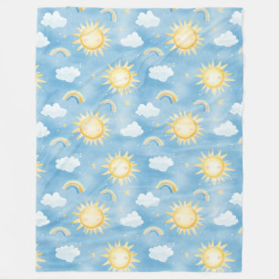 Manta Polar Sunshine and Rainbows Fleece Blanket